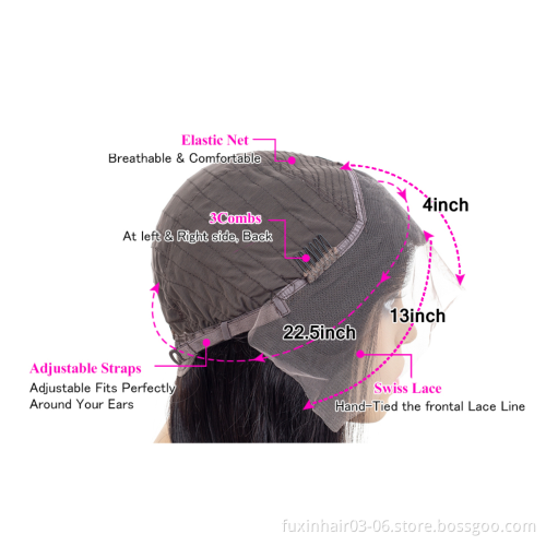 10 12 14 16 Inch Short Highlight Honey Blonde Blunt Cut Bob wig 13x6 Pre Plucked Ombre Straight Bob 150 Transparent Lace Wig